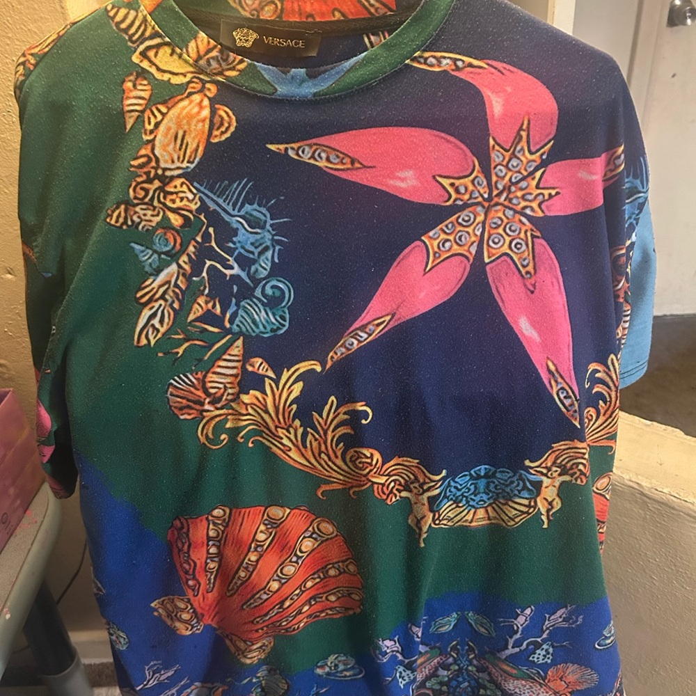 Versace Multicolor Artistic T-Shirt